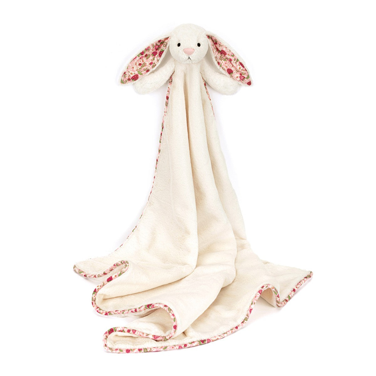 Baby Jellycat tæppe, Bashful kanin, Mimi Strawberry - 56 cm