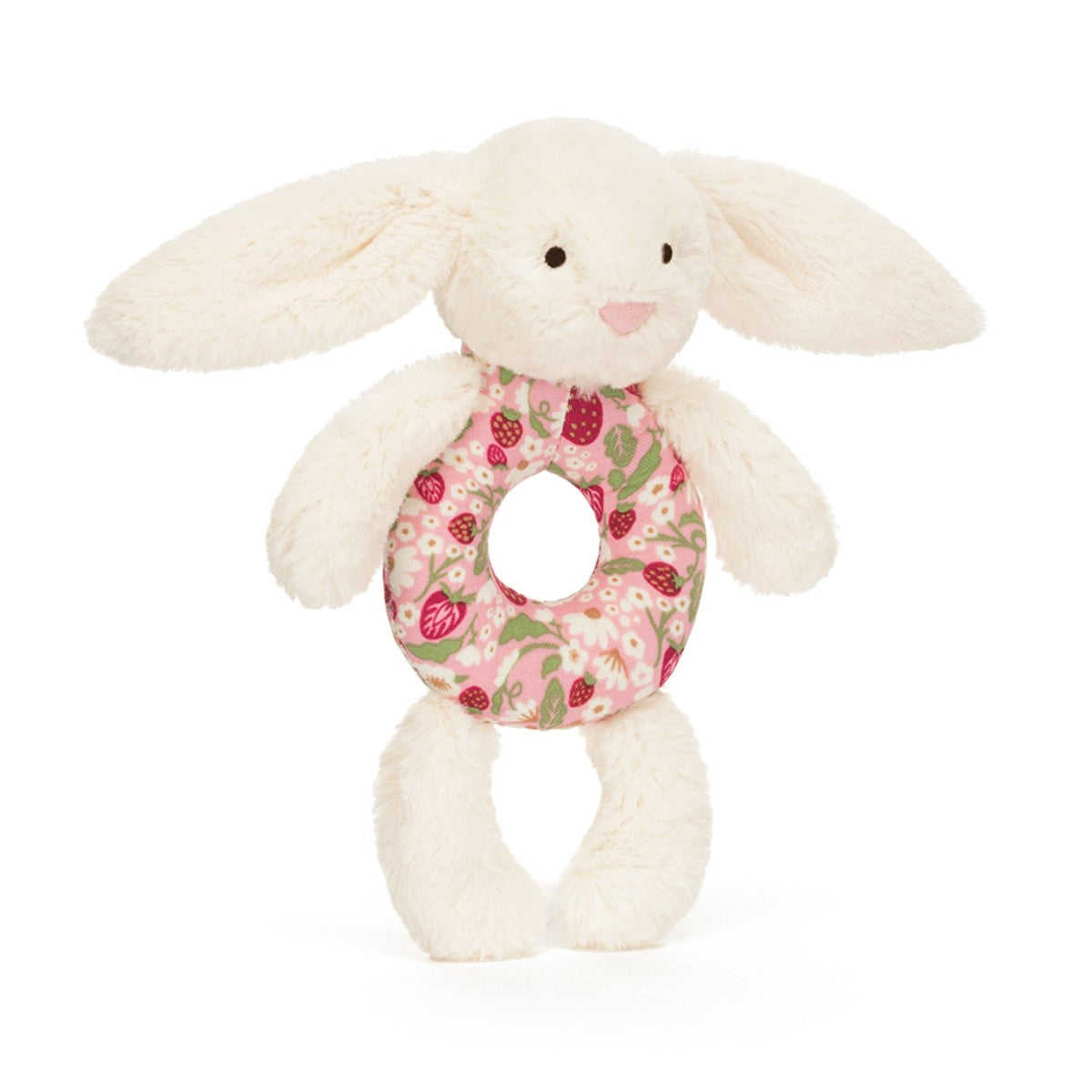 Baby Jellycat ring rangle, Bashful kanin - Mimi Strawberry