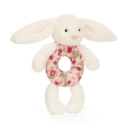 Baby Jellycat ring rangle, Bashful kanin - Mimi Strawberry