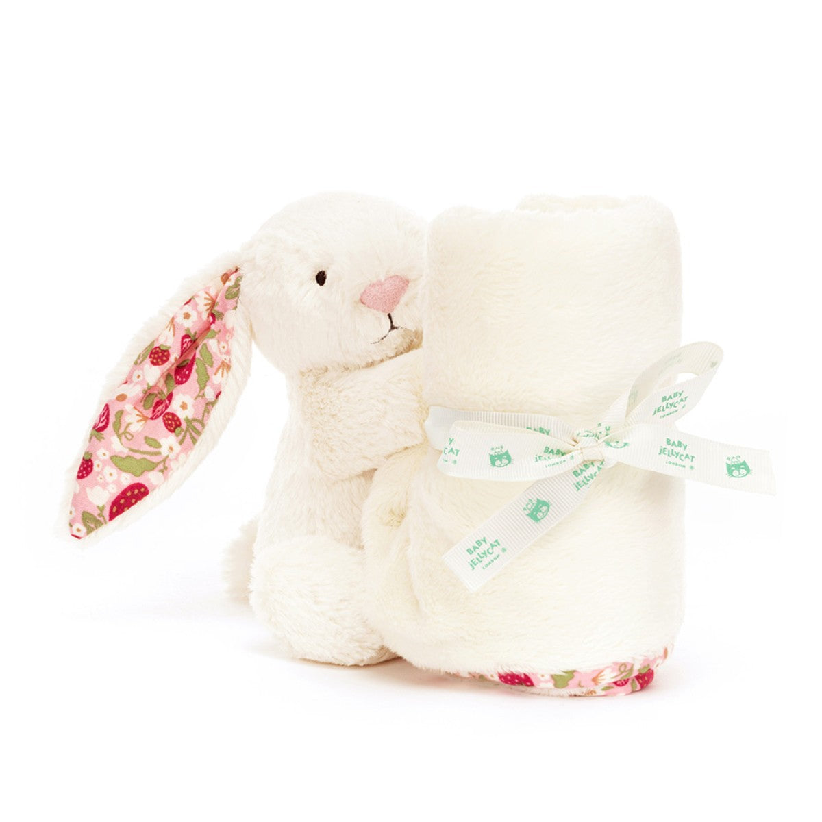 Baby Jellycat bamse, Bashful nusseklud - Mimi Strawberry
