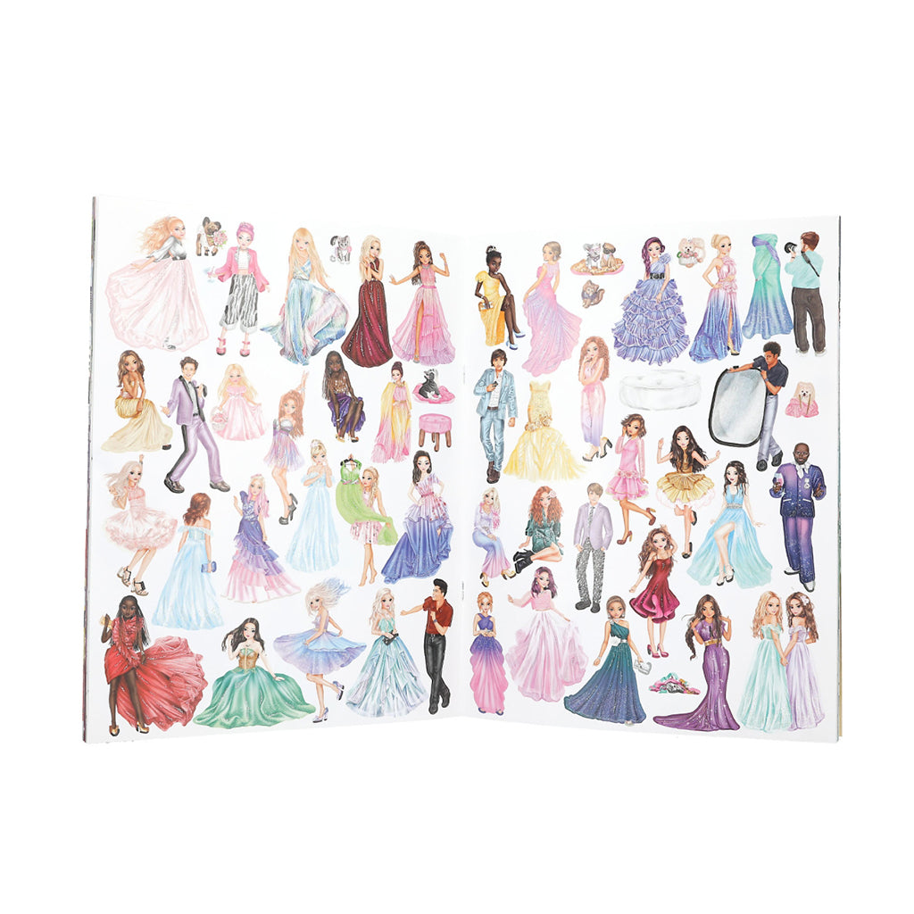 TopModel Glamour Stickerworld, klistermærkebog