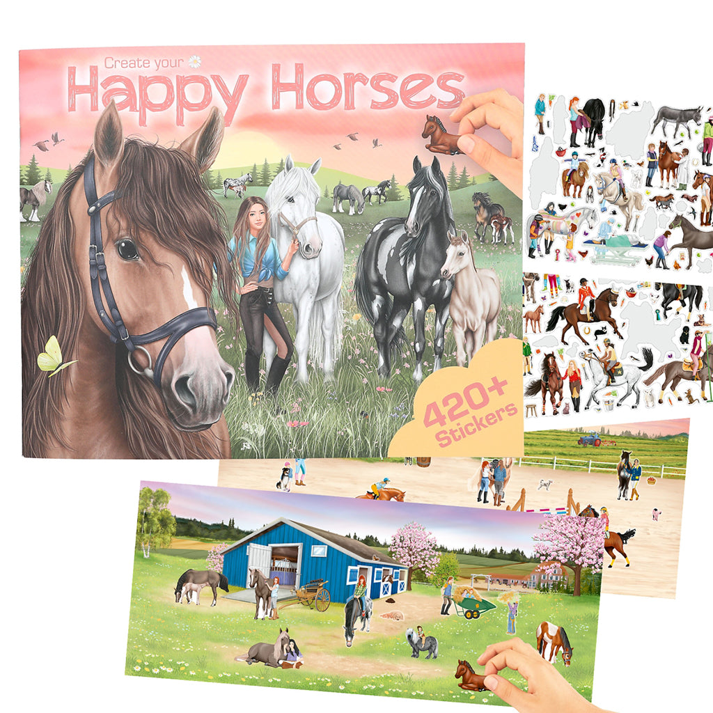 Create your Happy Horses, Klistermærkebog