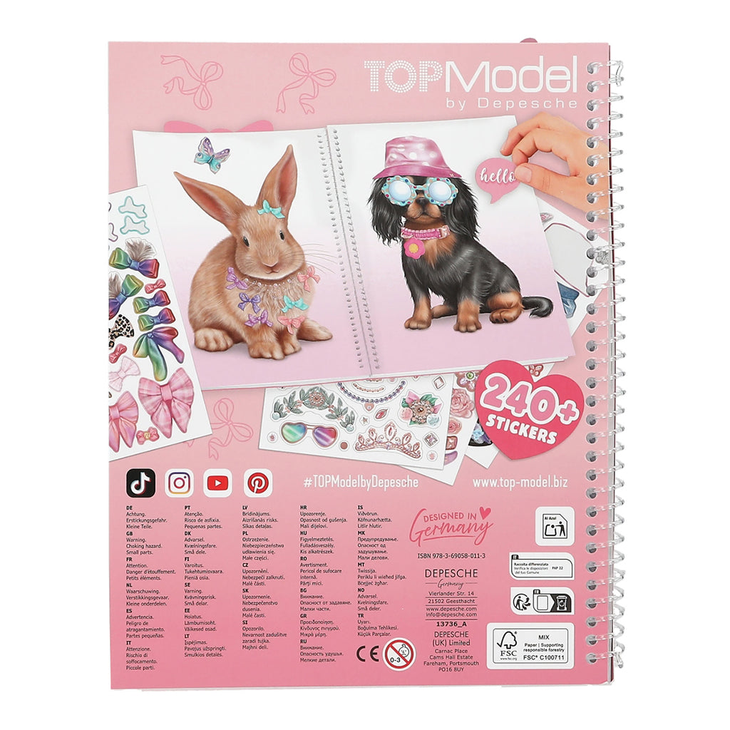 TopModel Dress Me Up Stickerbog, Cute animals