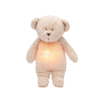 Moonie 2.0, økologisk Humming bjørn m pink noise og lampe - Rose