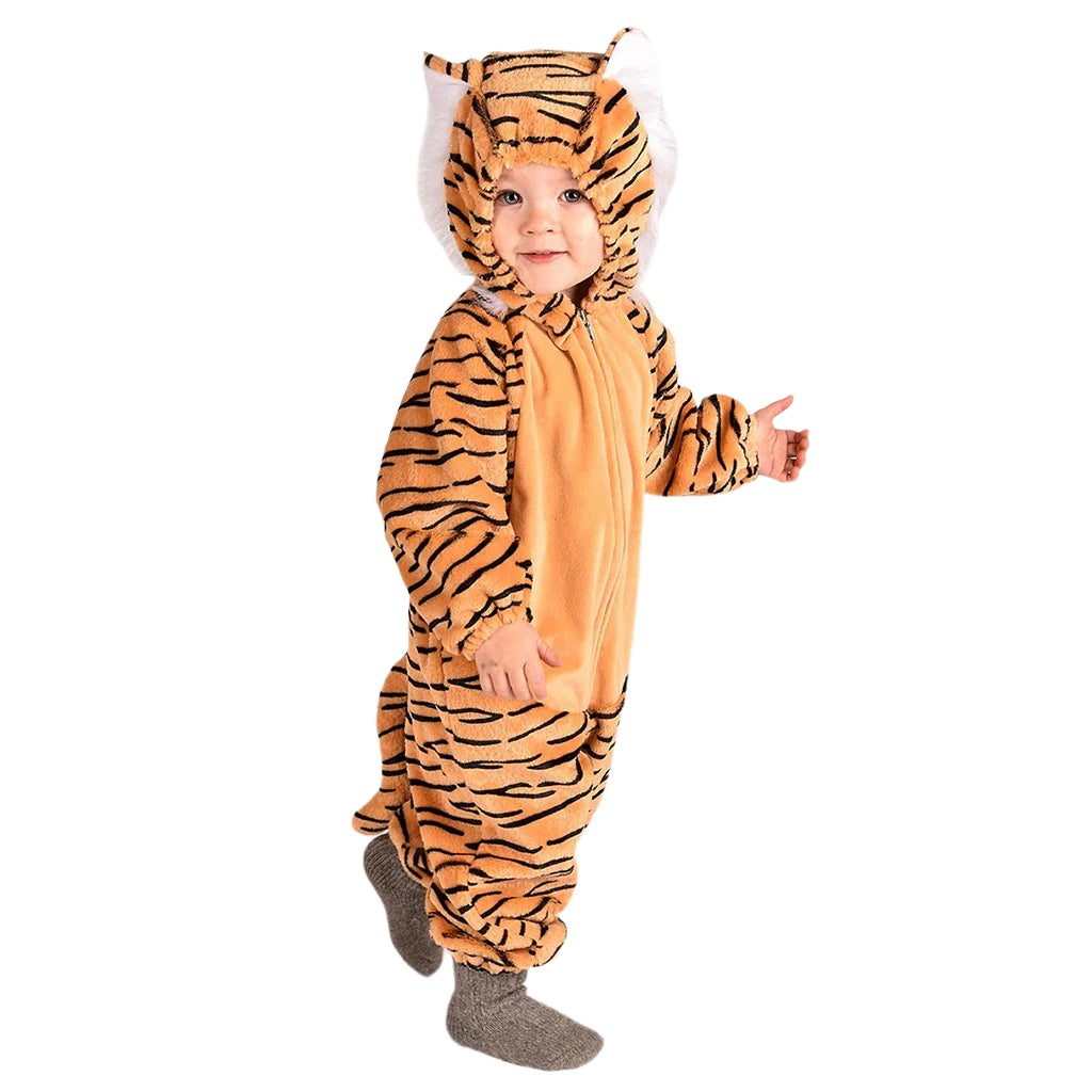 Den goda Fen dyrekostume, Tiger jumpsuit - 12-18 mdr. og 18 mdr.-2 år