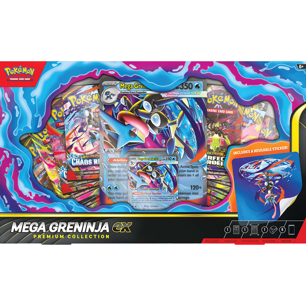 Pokémon Samlekort, Poke Box Premium EX REL - Mega Greninja