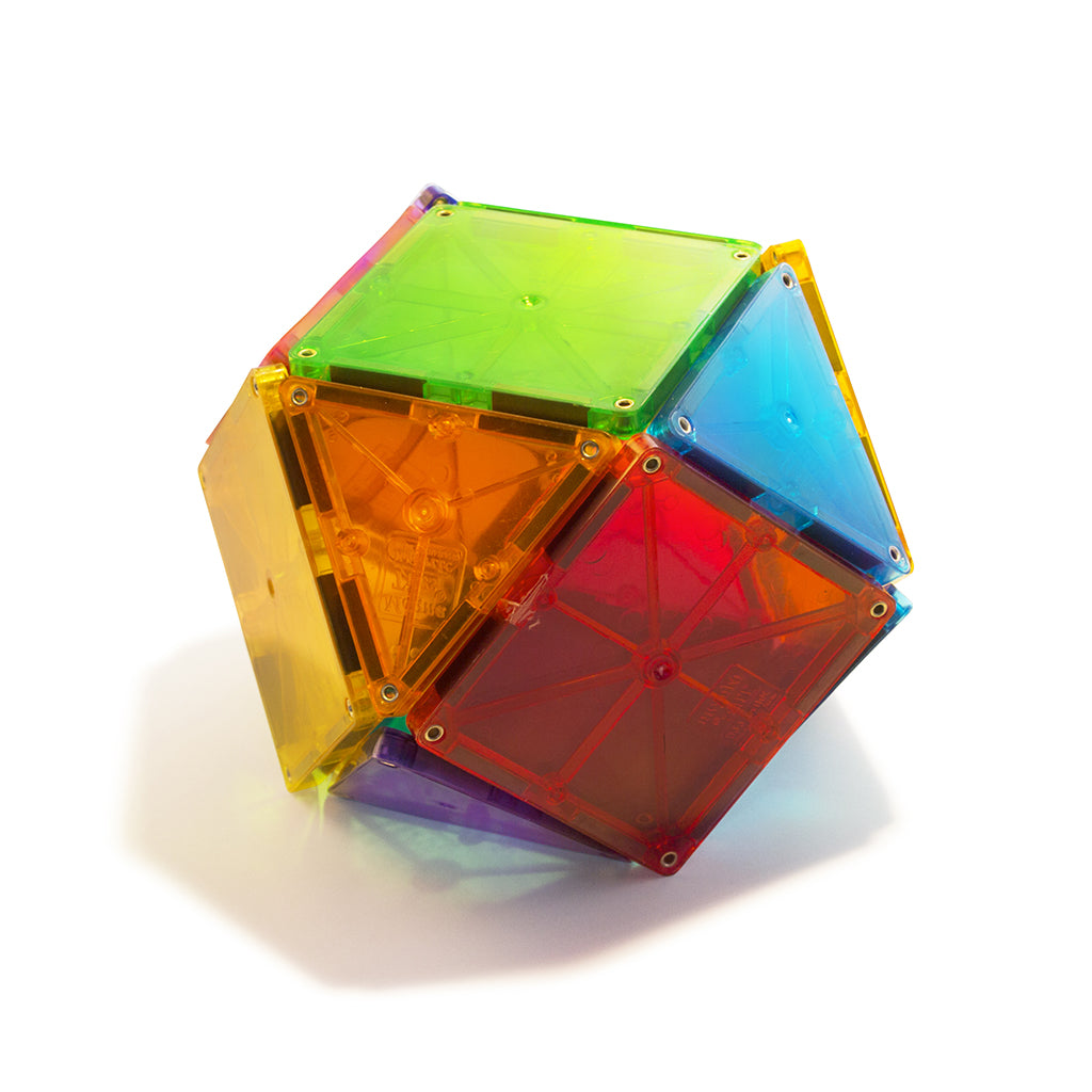 Magna-Tiles Clear Colours, Magnetisk byggesæt m. 32 dele