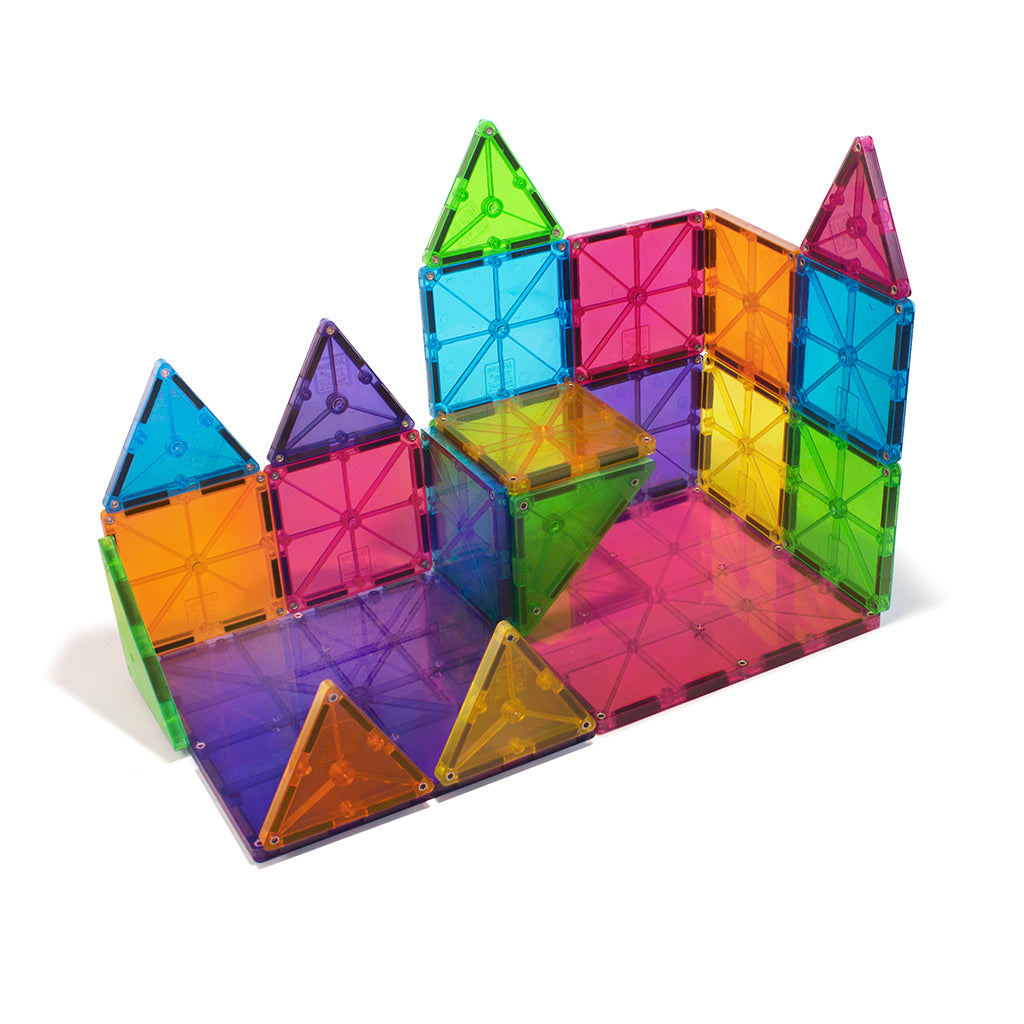 Magna-Tiles Clear Colours, Magnetisk byggesæt m. 32 dele