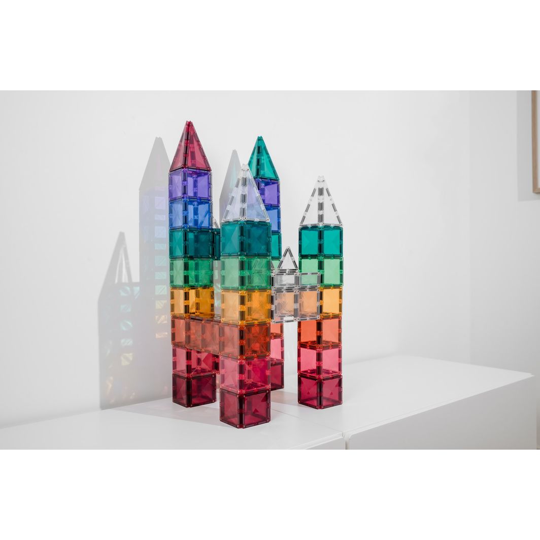 Connetix Square Pack, Magnetisk byggesæt m.  40 dele - Pastel