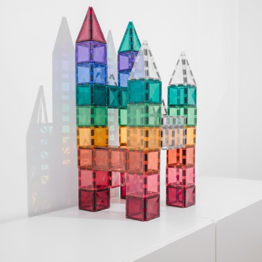 Connetix Square Pack, Magnetisk byggesæt m.  40 dele - Pastel