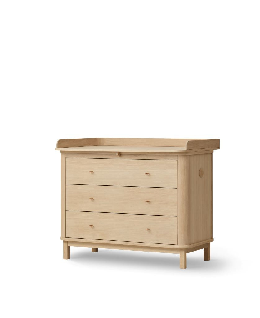 Oliver Furniture Wood puslekommode, m. stor plade