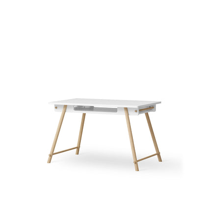Oliver Furniture, Camp junior skrivebord - Hvid / Eg