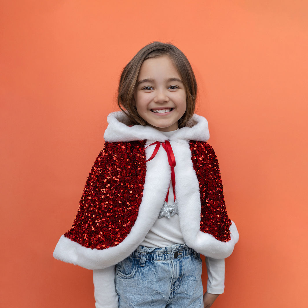 Mimi &amp; Lula Julekappe - Mrs Claus Sequin Christmas