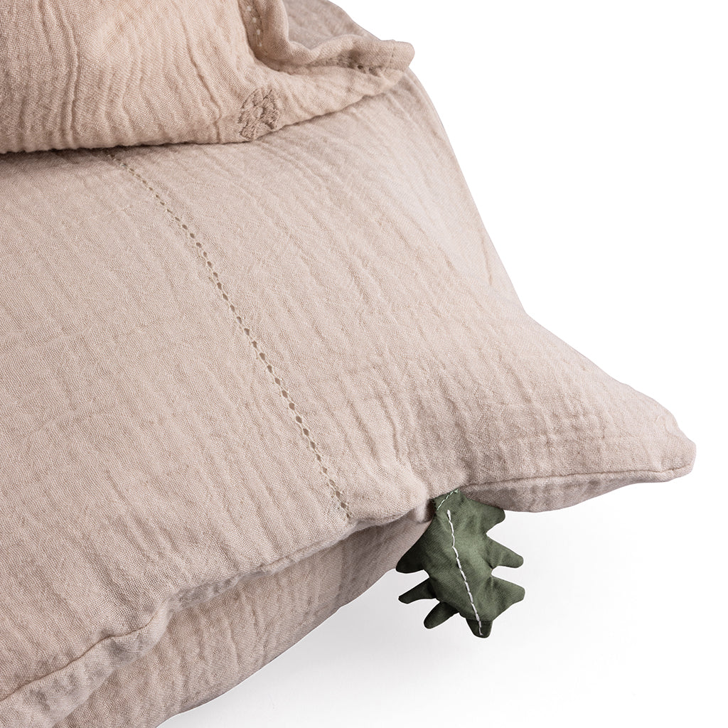 Sebra babysengetøj, musselin - Seabreeze beige