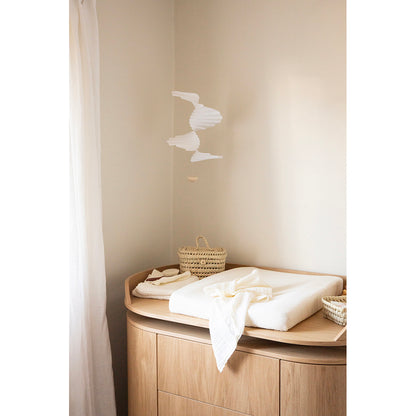 Lubilu mini picnic kurv af palmeblade, 16 x 25 x 13 cm