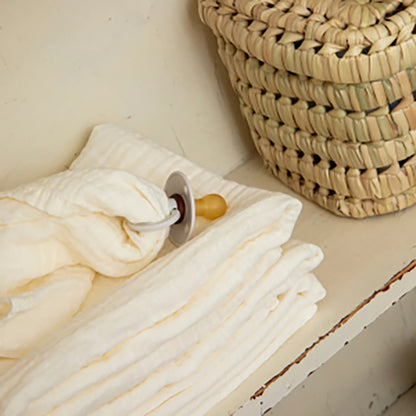 Lubilu mini picnic kurv af palmeblade, 16 x 25 x 13 cm