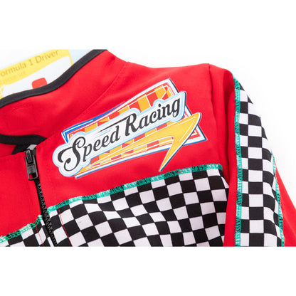 Pretend to bee udklædningstøj, racerkører - Str. 2-7 år