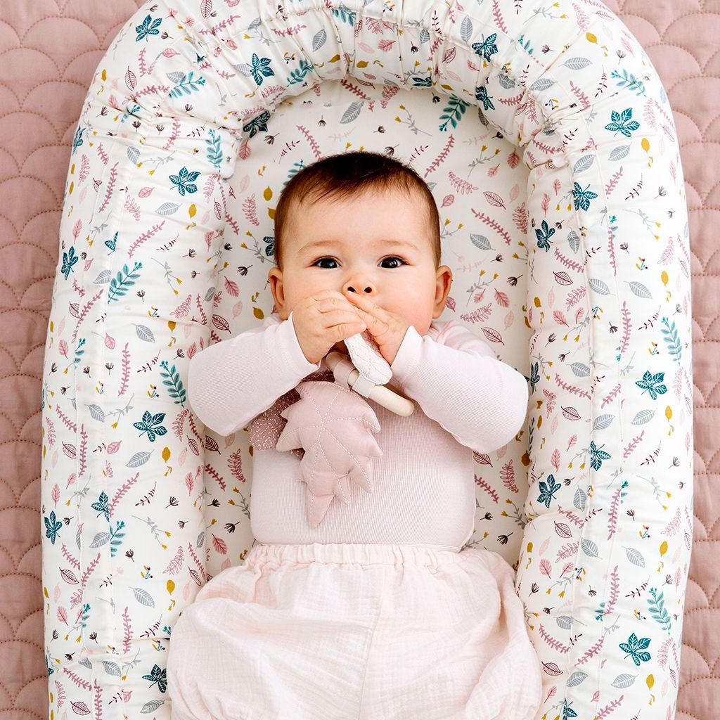 Cam Cam blad-rangle i træ, økologisk - Mix rose