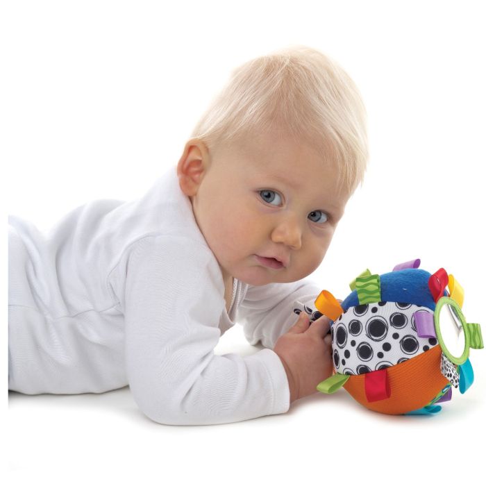 Playgro babylegetøj, bold med labels