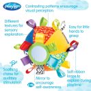 Playgro babylegetøj, bold med labels