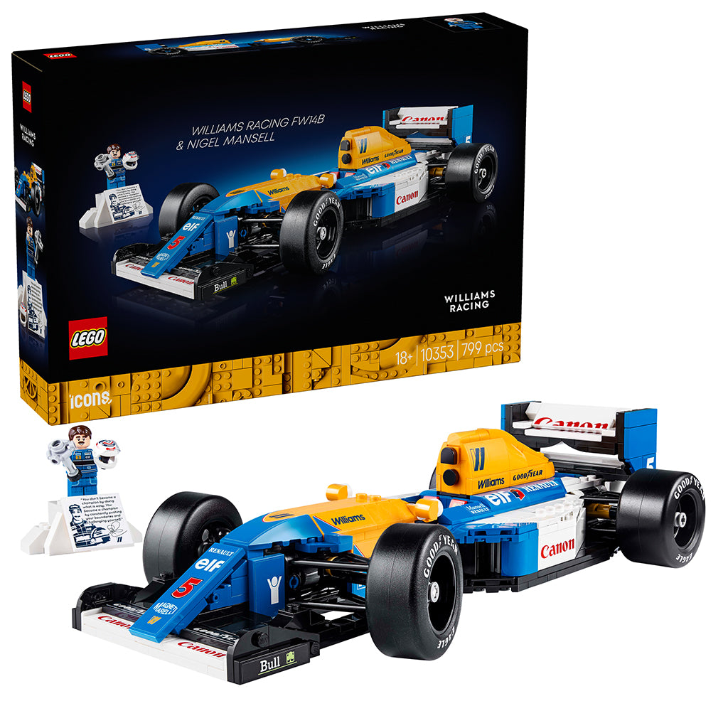LEGO® Icons, Williams Racing FW14B og Nigel Mansell