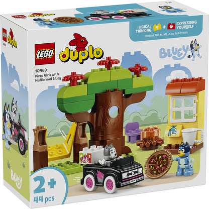 LEGO® DUPLO® Bluey Pizza-piger med Muffin og Bluey 
