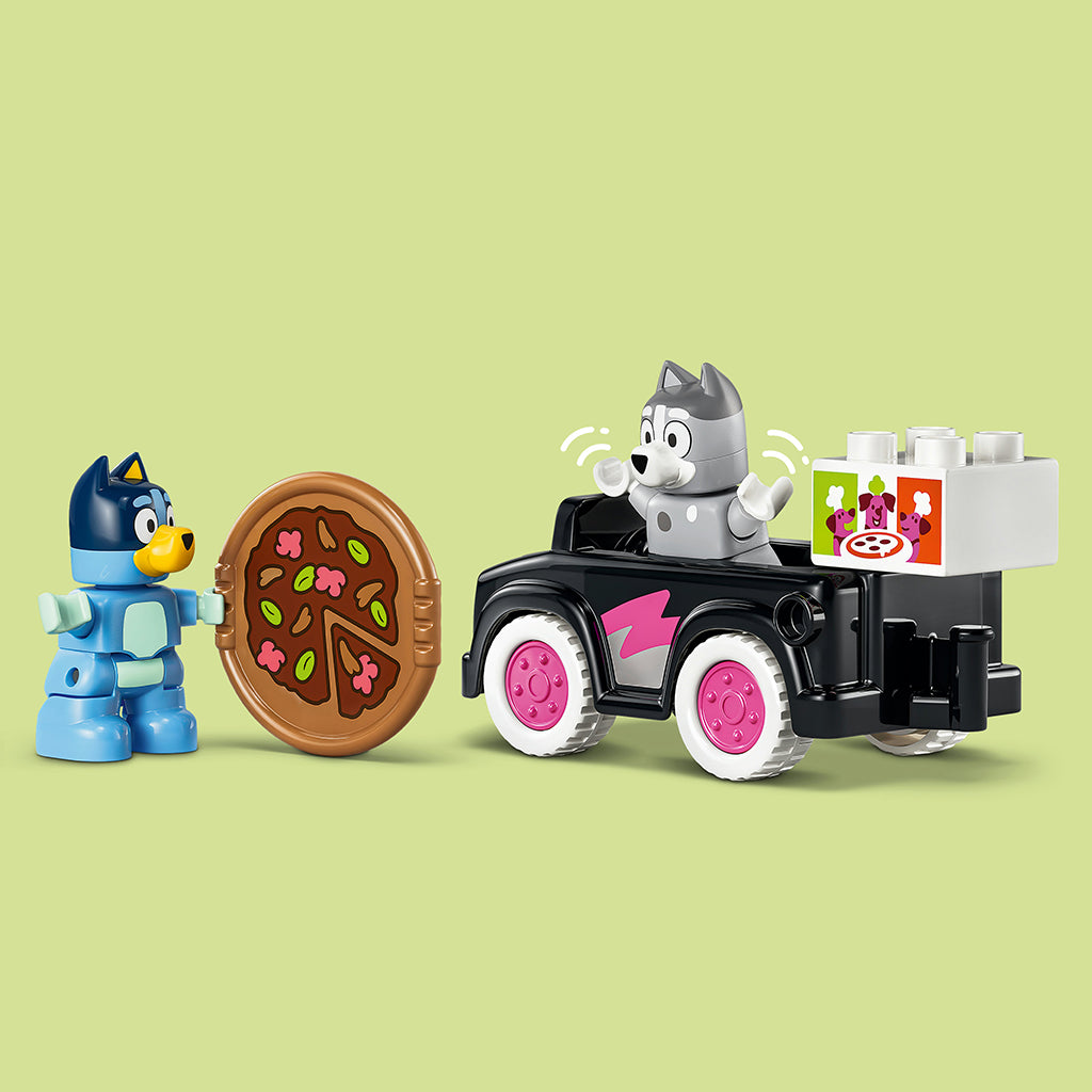 LEGO® DUPLO® Bluey Pizza-piger med Muffin og Bluey