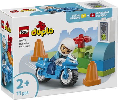 LEGO® DUPLO®, Blå politimotorcykel