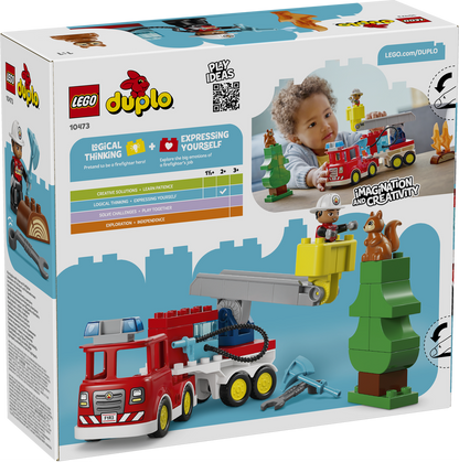 LEGO® DUPLO®  Brandbil med slange og brandmand