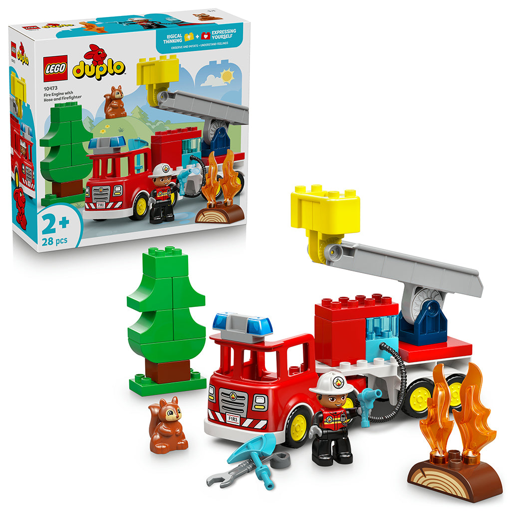 LEGO® DUPLO®  Brandbil med slange og brandmand