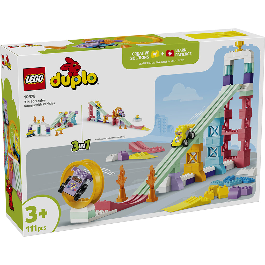 LEGO® DUPLO® 3-i-1 kreative ramper med køretøjer