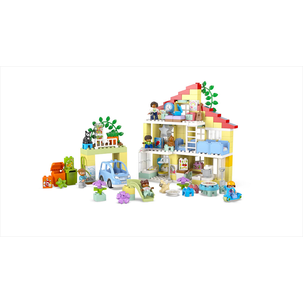 skære ned reparatøren Suri LEGO ® Duplo Town, 3-i-1-familiehus - Lirum Larum Leg