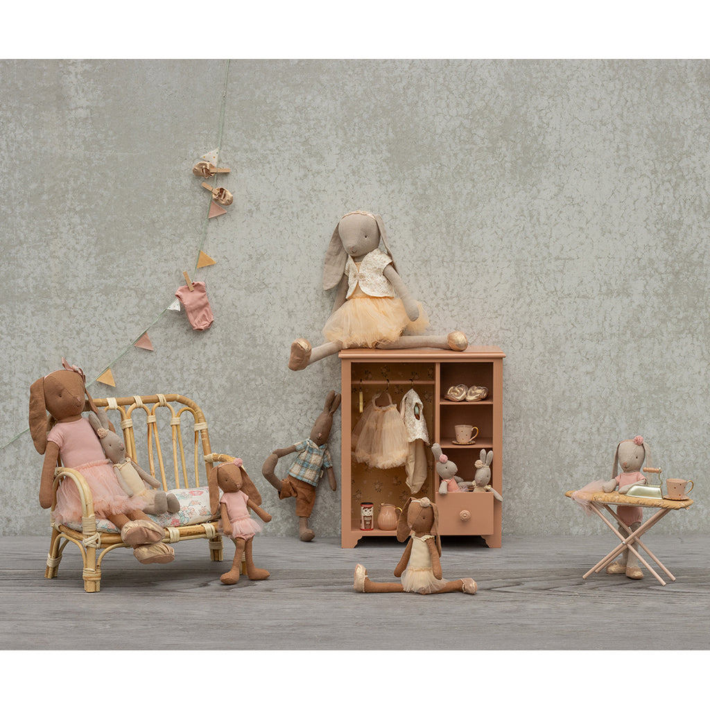 Maileg dukketilbehør til mus, Miniature strygejern og strygebræt - Pudder