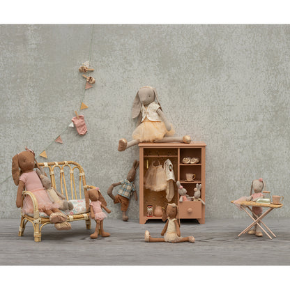 Maileg dukketilbehør til mus, Miniature strygejern og strygebræt - Pudder