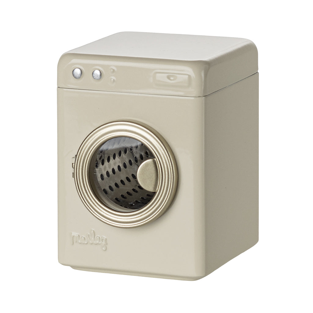 Maileg dukketilbehør til mus, Vaskemaskine - Råhvid