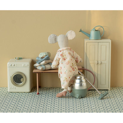 Maileg dukketilbehør til mus, Klædeskab 3 bøjler - råhvid