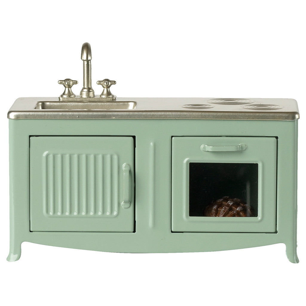 Maileg dukketilbehør, køkken til mus - Mint