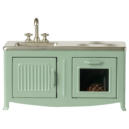 Maileg dukketilbehør, køkken til mus - Mint