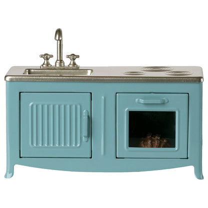 Maileg dukketilbehør, køkken til mus - blå