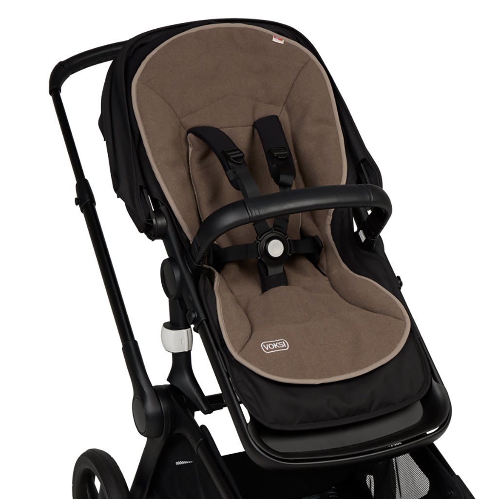 Voksi® Uld siddeunderlag til klapvogn, Walnut