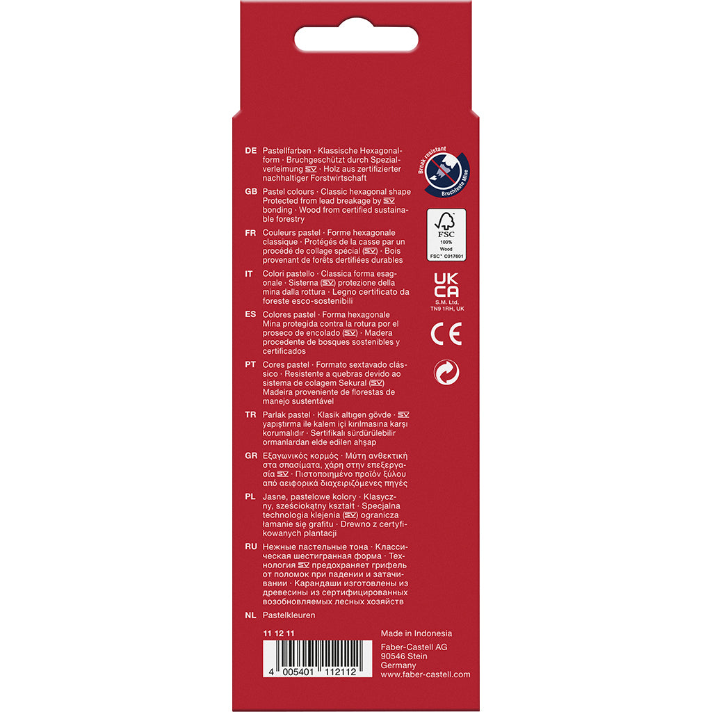 Faber-Castell, 10 stk farveblyanter - Pastel
