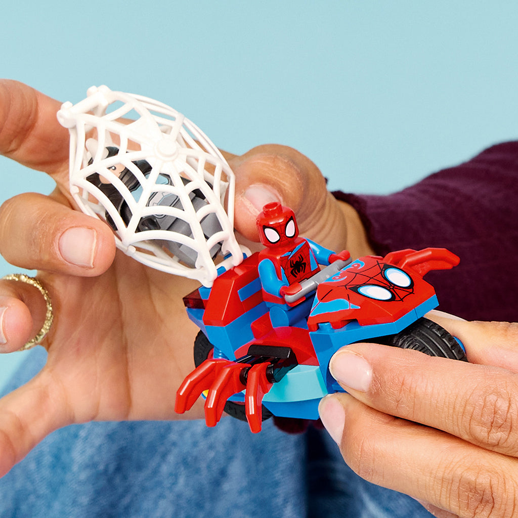 LEGO® Marvel, Spidey på sin motorcykel mod Rhino