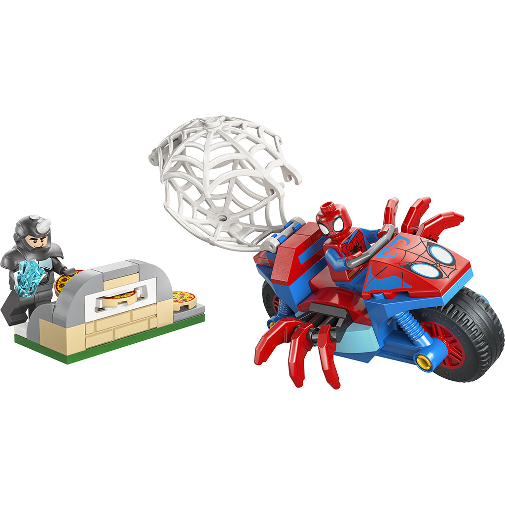 LEGO® Marvel, Spidey på sin motorcykel mod Rhino
