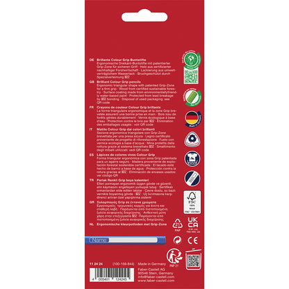 Faber-Castell, 24 stk Grip akvarel farveblyanter