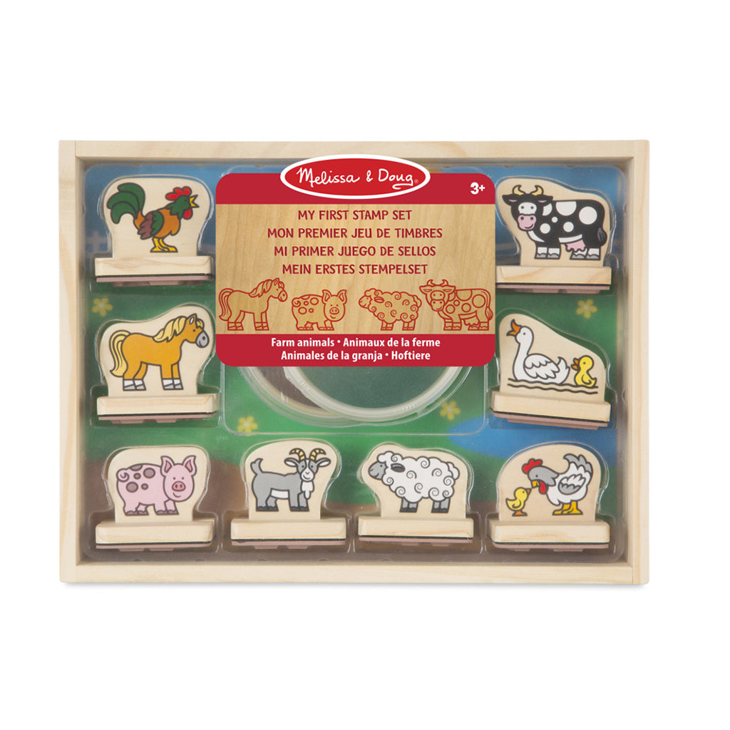 Melissa &amp; Doug Mit første stempelsæt, Bondegårdsdyr