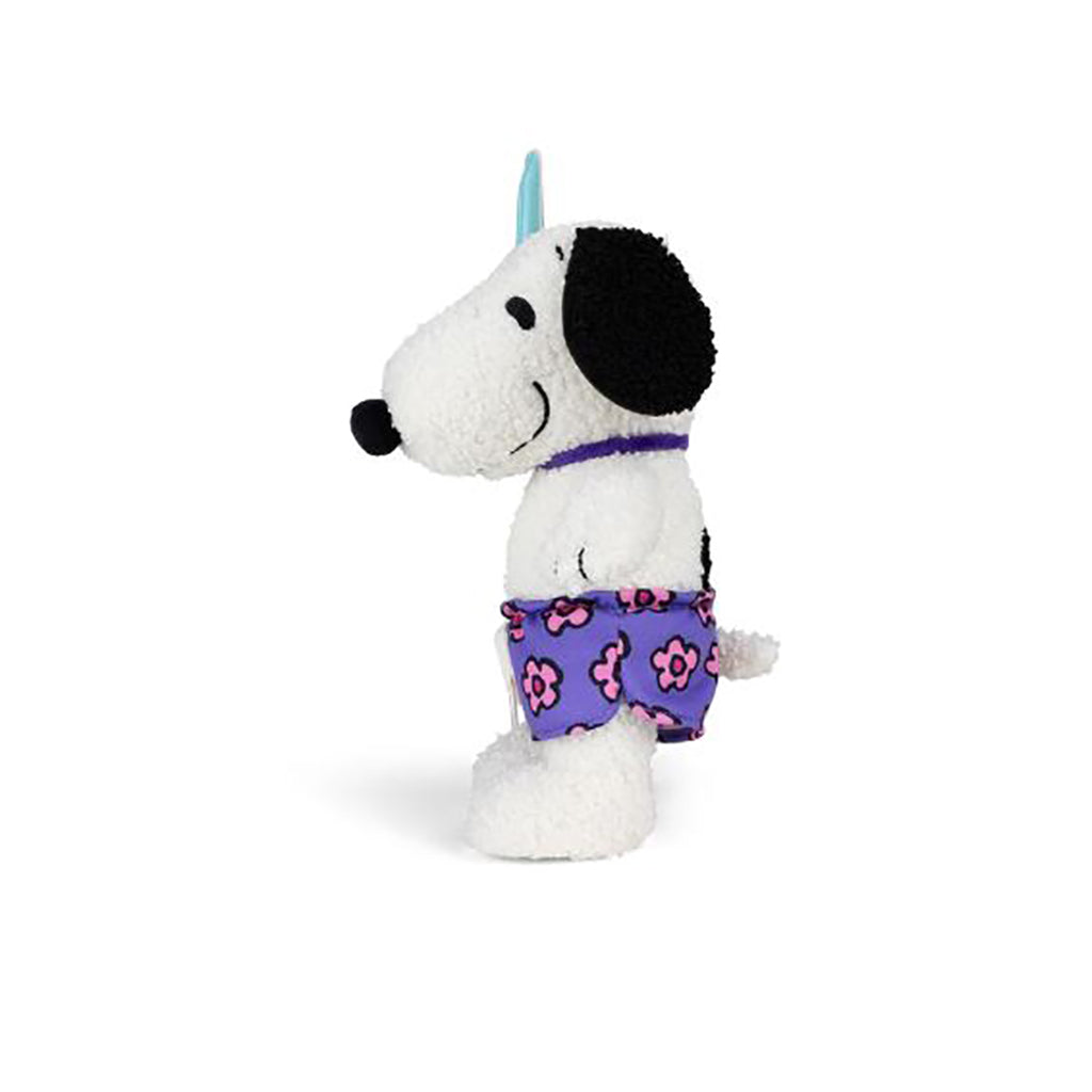 Snoopy Bamse med surfbræt, 22 cm