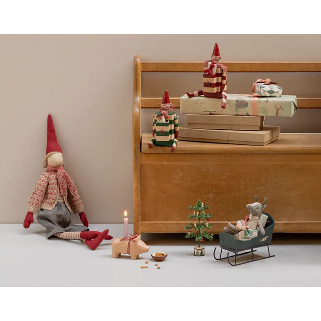 Maileg Lysestage, Lille gris - Rosa