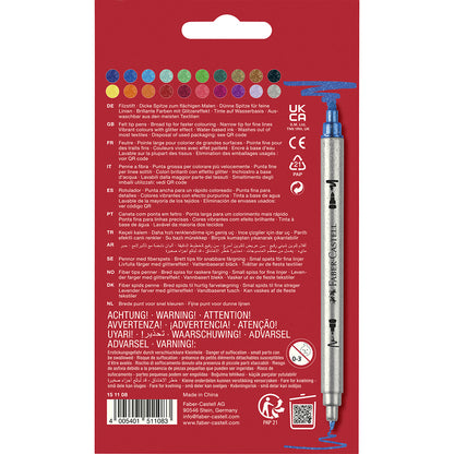 Faber-Castel, Tuscher med glimmer 20 stk – dobbeltsidet