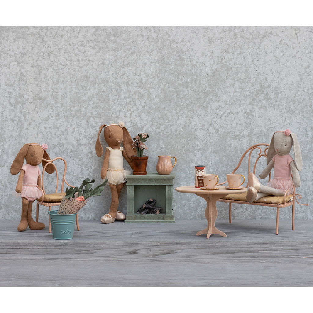 Maileg kanin str. 2, brun - Balletdragt og tylskørt - creme