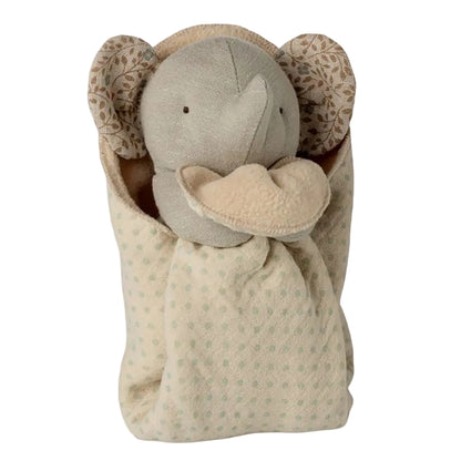 Maileg Lullaby friends, Elefant bamse, Mini - Grå